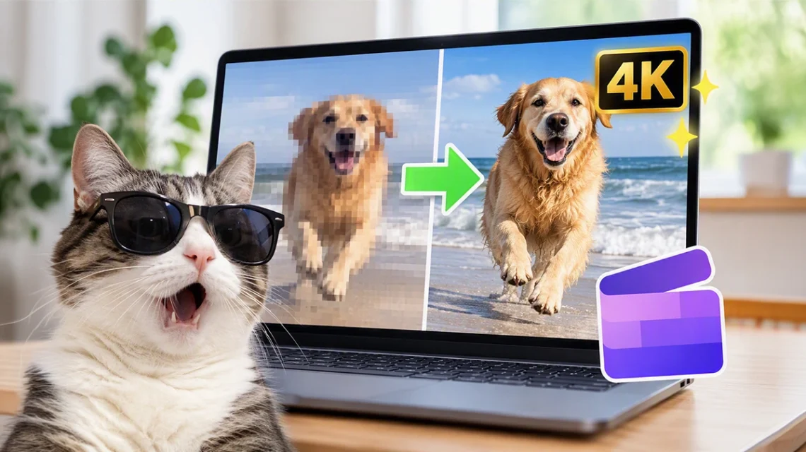 Windows zyskał funkcję AI do poprawy jakości wideo. Clipchamp zmienia stare nagrania w 4K