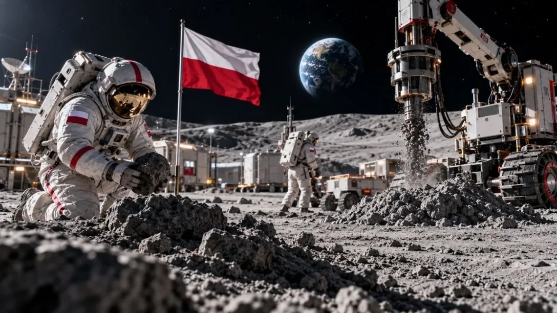 Polska firma sprawdzi, czy wydobycie surowców na Księżycu ma sens ekonomiczny